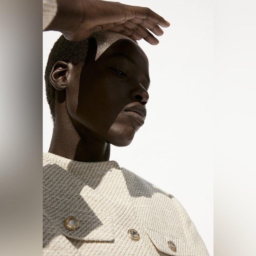 H&M TEXTURED-WEAVE JACKET - Picture 6 of 11